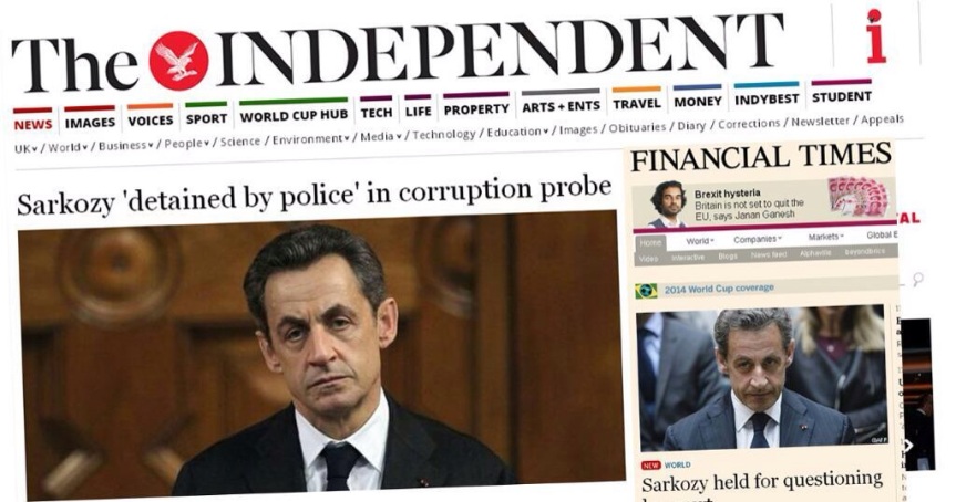 Sarkozy The independant Mise en examen