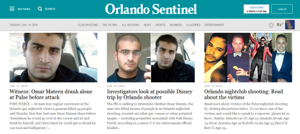 Orlando Sentinel Omar Mateen